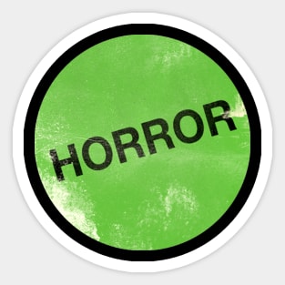 Horror VHS Rental Sticker Sticker